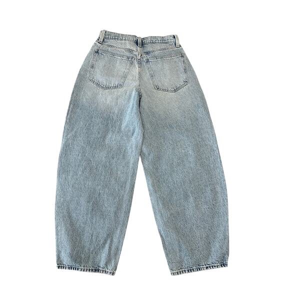 High Rise Acid Wash Barrel Jeans - Picture 3 of 3